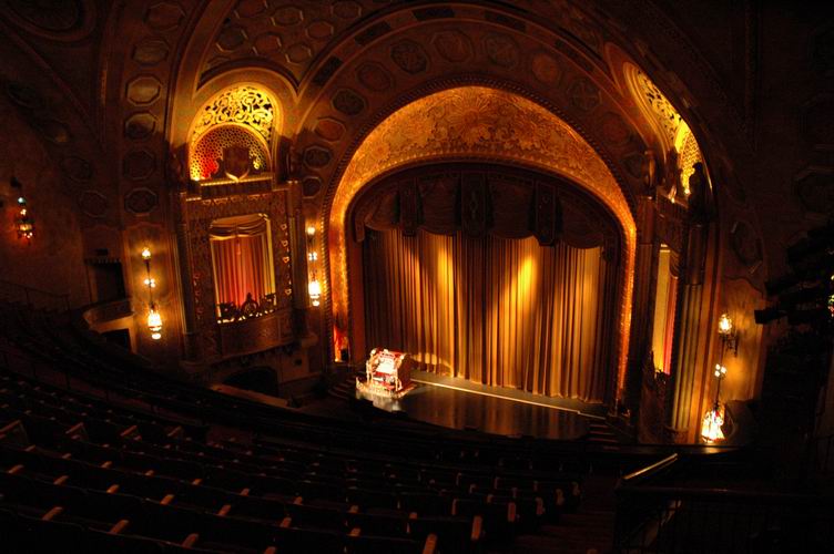 View from the Alabama Theatre's upper right balcony.