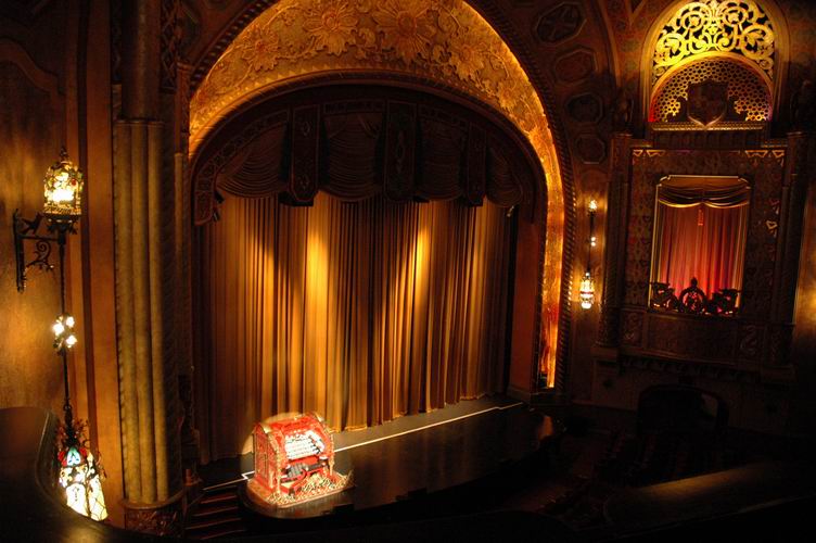 View from the Alabama Theatre's upper left balcony.