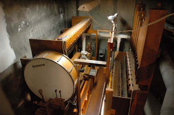 In the Pentouse, looking across to the tuned percussion.